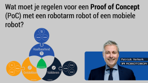 Wat moet je regelen voor een Proof of Concept (PoC) met een robotarm robot of een mobiele robot