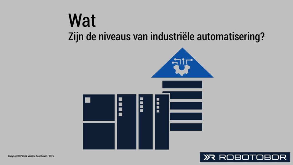 Niveaus industriele automatisering Autonoom Smart Factory cognitief Light out factory